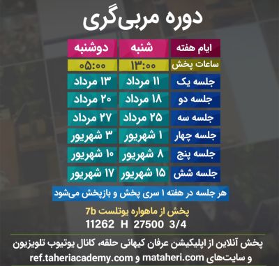 برنامه تلویزیون عرفان کیهانی حلقه
محمدعلی طاهری
old Education Program
Erfan Keyhani Halgheh